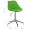 vidaXL Chaises pivotantes &agrave; manger lot de 2 vert similicuir