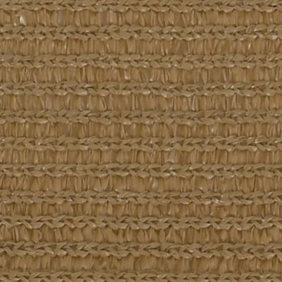 vidaXL Voile d'ombrage 160 g/m² Taupe 3,5x3,5x4,9 m PEHD