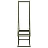 vidaXL Portant de bois chauffage vert olive 80x25x90 cm