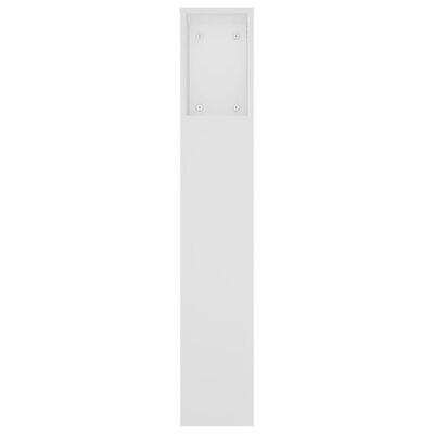 vidaXL Armoire de tête de lit Blanc 180x18,5x104,5 cm