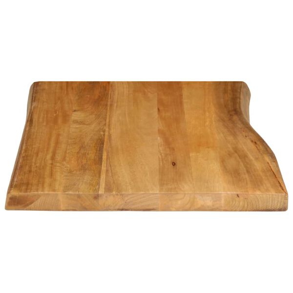 vidaXL Dessus de table 90x60x2,5 cm bord vivant bois massif manguier