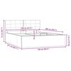 vidaXL Cadre de lit &agrave; rangement hydraulique Gris Similicuir 120x200 cm
