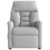 vidaXL Fauteuil inclinable &eacute;lectrique gris nuage tissu