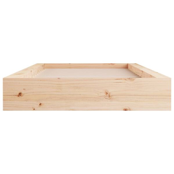 vidaXL Cadre de lit sans matelas 90x200 cm bois massif