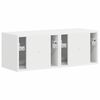 vidaXL Meuble TV mural 2 pcs Blanc 60 x 31 x 29.5 cm Bois d'ing&eacute;nierie