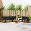 vidaXL Ensemble de canap&eacute;s d'ext&eacute;rieur 8 pcs Naturel et Noir