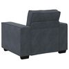 vidaXL Fauteuil gris fonc&eacute; 60 cm velours