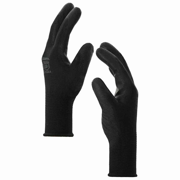 vidaXL Gants de Travail 24 pcs Noir 10 / xl Polyester