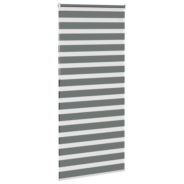 vidaXL Store z&egrave;bre gris fonc&eacute; largeur du tissu 90,9 cm polyester