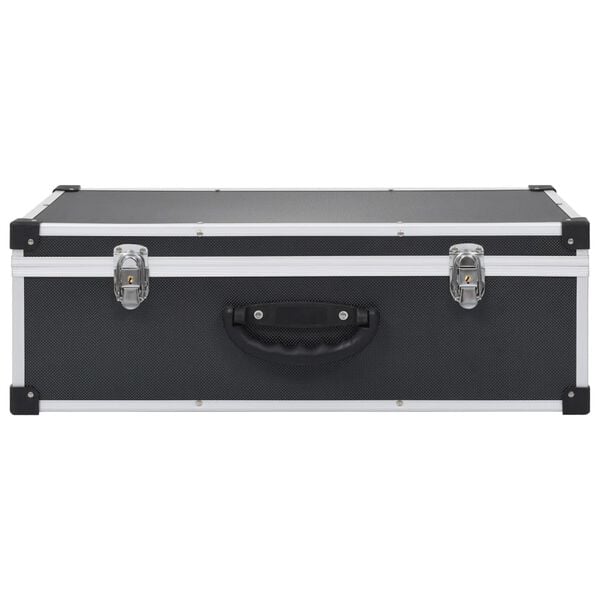 vidaXL &Eacute;tui de CD pour 80 CD Aluminium ABS Noir