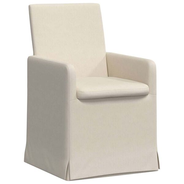 vidaXL Chaises de salle à manger 2 pcs Beige 57 x 67 x 95 cm Lin