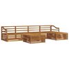 vidaXL Ensemble de canap&eacute;s d'ext&eacute;rieur 6 pc Naturel