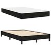 vidaXL Lit &agrave; ressorts avec matelas Noir 120 x 200 cm tissu