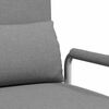 vidaXL Fauteuil pivotant et canapé-lit Gris clair Tissu