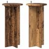 vidaXL Support de Plante 2 pi&egrave;ces Bois ancien 29,5 x 29,5 x 60 cm
