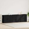 vidaXL Buffet Ch&ecirc;ne noir 240 x 33 x 70 cm Bois d'ing&eacute;nierie