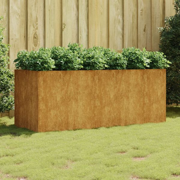vidaXL Lit surélevé de jardin 200x80x80 cm acier corten