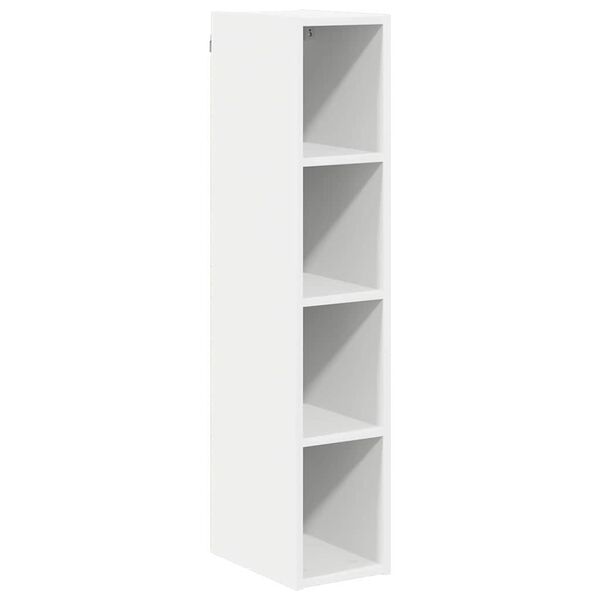 vidaXL Armoire suspendue Blanc 20 x 29,5 x 100 cm Bois d'ing&eacute;nierie