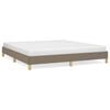 vidaXL Cadre de lit sans matelas taupe 180x200 cm tissu