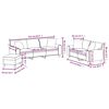 vidaXL Ensemble de canap&eacute;s 3 pcs oreillers et coussins Rouge bordeaux