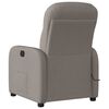 vidaXL Fauteuil de massage inclinable Taupe Tissu
