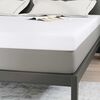 vidaXL Surmatelas Blanc 180 x 200 cm Tissu Jacquard