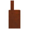 vidaXL Braise Marron 60 x 40 x 96 cm Acier patin&eacute;