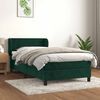vidaXL Sommier &agrave; lattes de lit avec matelas Vert fonc&eacute; 90x190 cm