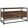 vidaXL Meuble TV chêne fumé 80x35x45 cm bois d'ingénierie