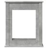 VidaXL Cadre de cheminée gris béton 75x20x87,5 cm bois d'ingénierie