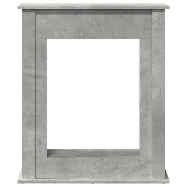 VidaXL Cadre de cheminée gris béton 75x20x87,5 cm bois d'ingénierie