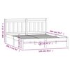 vidaXL Cadre de lit sans matelas bois massif 120x200 cm
