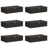 vidaXL Bo&icirc;te de rangement 6 pcs Anthracite 70 x 40 x 18 cm