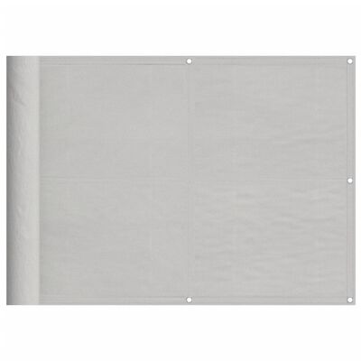 vidaXL Écran de balcon gris clair 75x1000 cm 100% polyester oxford