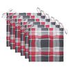 vidaXL Chaises de jardin avec coussins lot de 6 Bois d'acacia massif