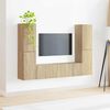 vidaXL Ensemble meuble TV 6 pcs Ch&ecirc;ne Sonoma Bois d'ing&eacute;nierie