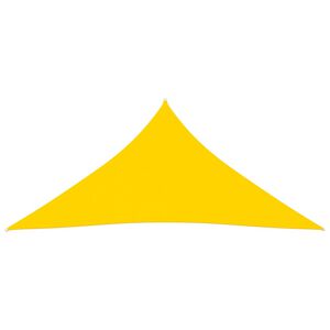 vidaXL Voile de parasol tissu oxford triangulaire 3,6x3,6x3,6 m jaune
