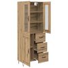 vidaXL Haut Armoire avec tiroir Ch&ecirc;ne artisanal 69,5 x 34 x 90 cm
