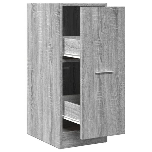 vidaXL Armoire apothicaire sonoma gris 30x41x77,5 cm bois d'ing&eacute;nierie