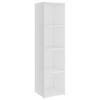 vidaXL Meubles TV 3 pcs Blanc 142,5x35x36,5 cm Bois d'ingénierie