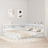 vidaXL T&ecirc;te de lit de rangement Blanc 180 cm Bois d'ing&eacute;nierie