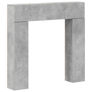 vidaXL Cadre de chemin&eacute;e Gris b&eacute;ton 102 x 18 x 100,5 cm