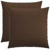 vidaXL Coussin avec oreiller HEERLEN 2 pc Marron Tissu