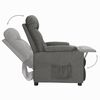 vidaXL Fauteuil Gris fonc&eacute; Tissu
