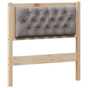 vidaXL T&ecirc;te de lit Autre Marron et taupe 75 cm Bois massif en pin
