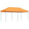 vidaXL Tente de r&eacute;ception pliable escamotable orange 580x292x315 cm