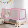 vidaXL Barri&egrave;re de s&eacute;curit&eacute; de lit d'enfant Rose 160x25 cm Tissu