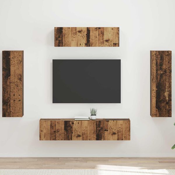 vidaXL Meuble TV 5 pcs Bois ancien