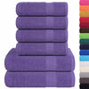 vidaXL Ensemble de serviettes FROGN 6 pcs violet 360 g/m&sup2;