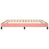 VidaXL Cadre de lit sans matelas rose 180x200 cm velours